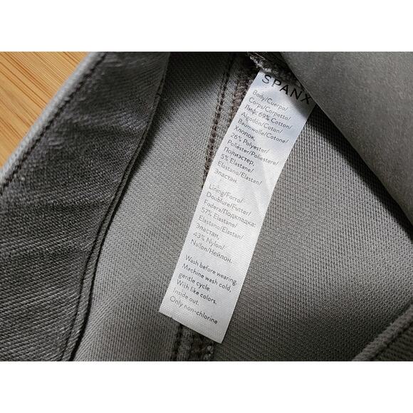Spanx Jean-ish Ankle Leggings Pants Women's S Small Petite Gray Pull On Stretch - Picture 5 of 11